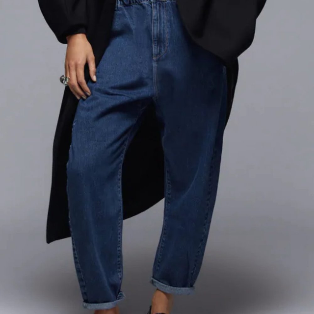 ZARA Z1975 BAGGY PAPERBAG JEANS Size 6